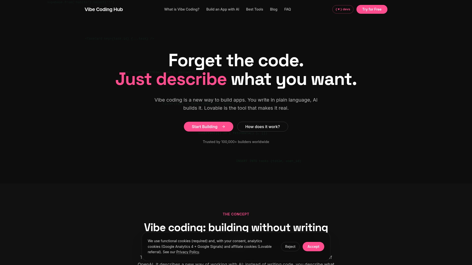 lovablecoding.com screenshot