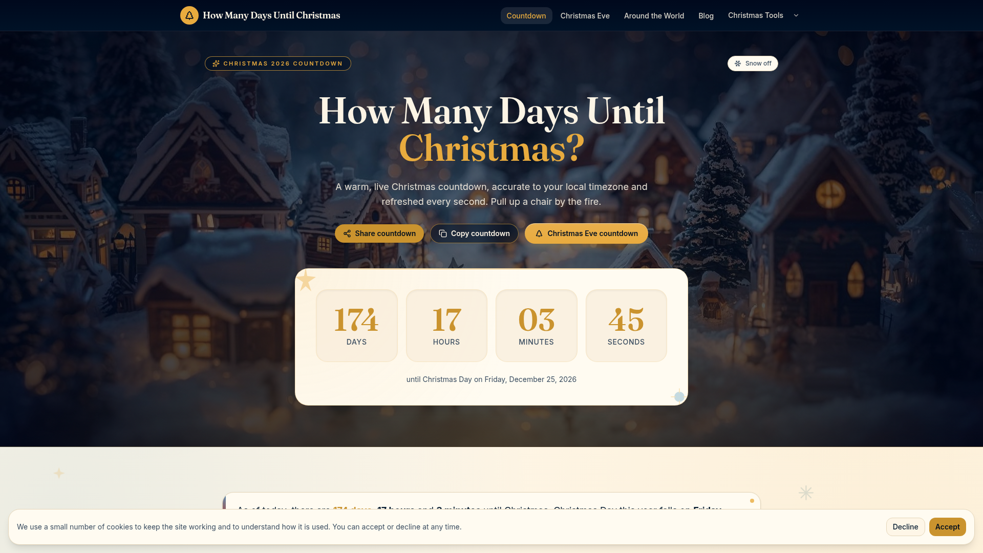 Countdown to Christmas screenshot